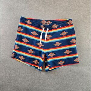 Chubbies Shorts Mens Small Blue Southwestern Print Lined 5" Inseam Trunks